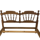 Heywood Wakefield Maple Wood Spindle Headboard & Footboard Full Bed Frame