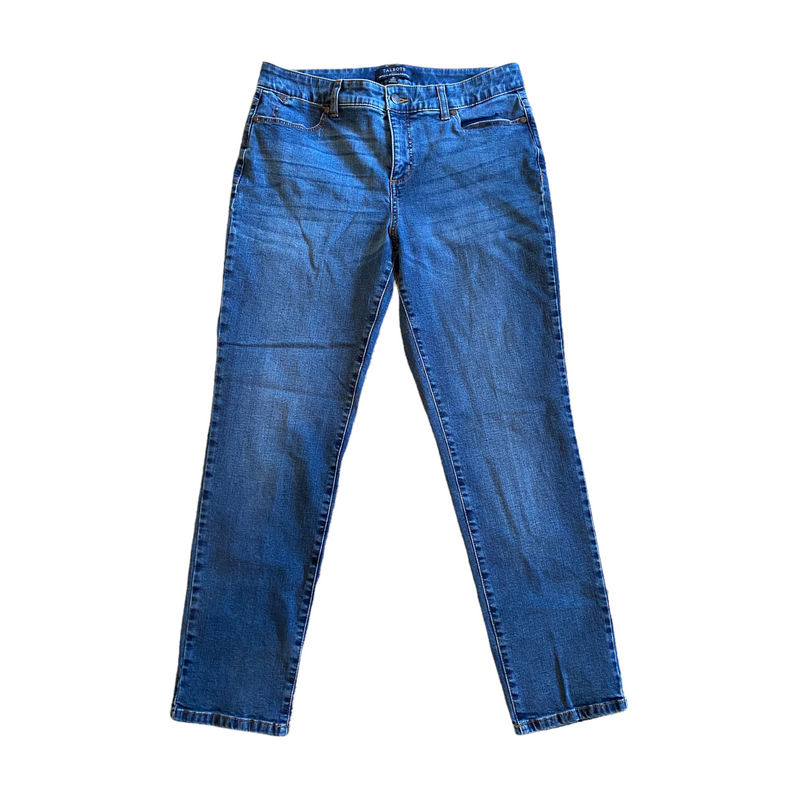 Talbots Simply Flattering 5 Pocket Women's Curvy Size Blue Jeans