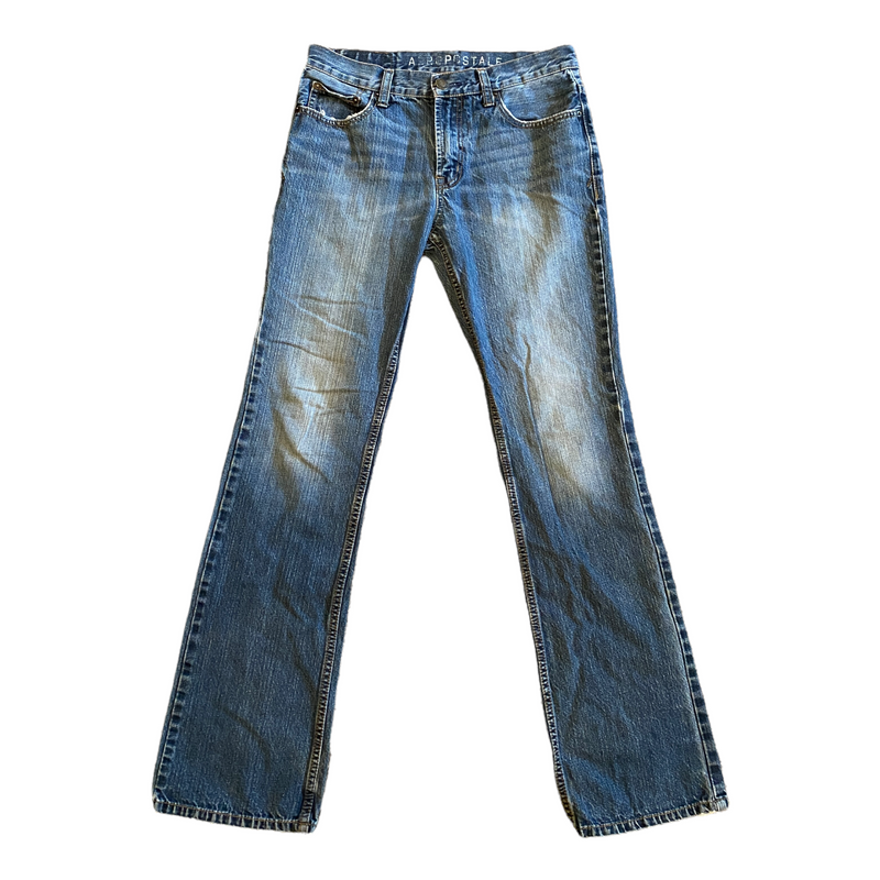 Aeropostale Driggs Slim Bootcut Men's Blue Jeans