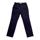 Talbots Women's Elastic Waist Mid Rise Straight Flat Front Pull On Dress Pants