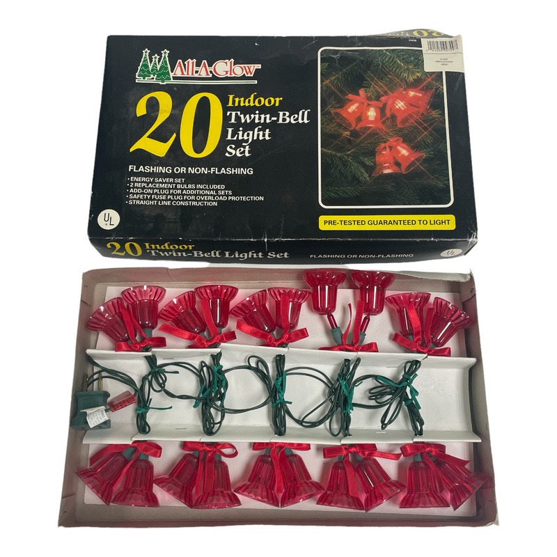 All-A-Glow 20 Indoor Twin-Bell Flashing/Non-Flashing Light Set