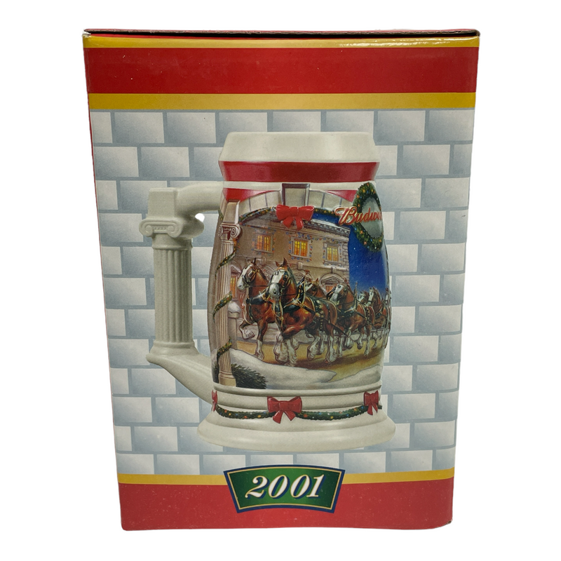 Budweiser 2001 Holiday At The Capitol Beer Stein Mug