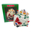 House of LLoyd Christmas Around The World Santas Treats Ceramic 10" Cookie Jar