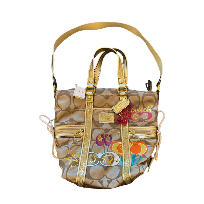 Coach poppy 2025 multicolor purse