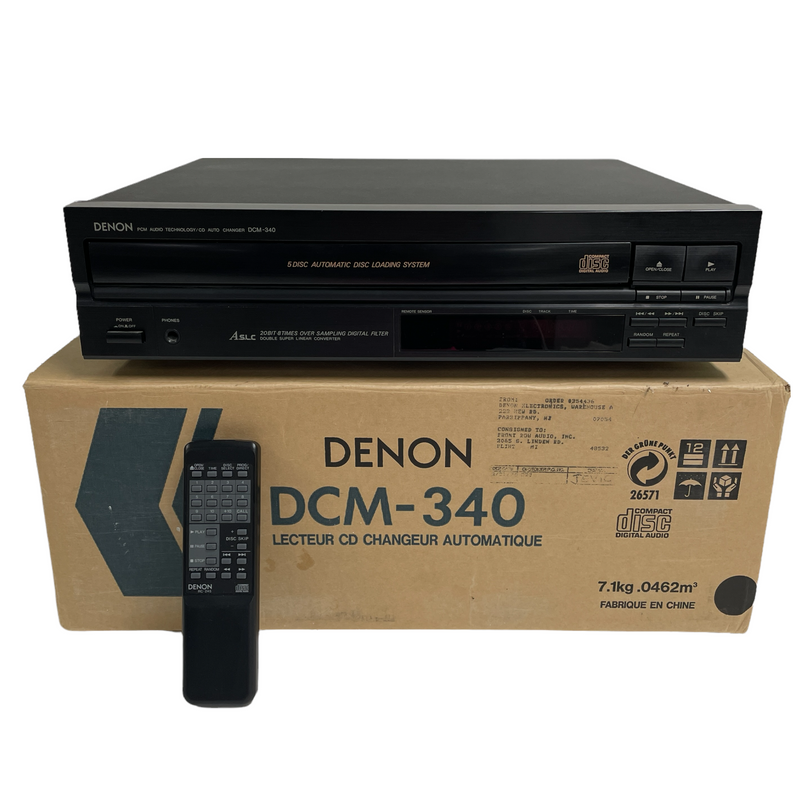 Denon 5 Disc CD Automatic Changer Player DCM-340 + Remote RC-245