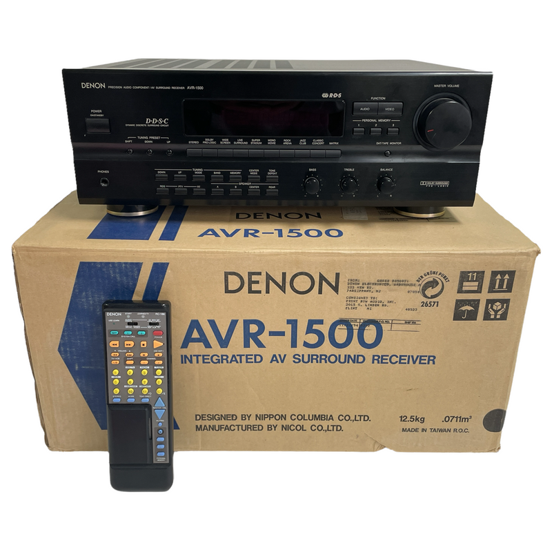 Denon Precision Audio Component / AV Surround Receiver AVR-1500 + Remo