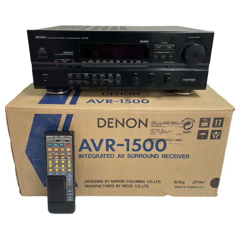 Denon Precision Audio Component / AV Surround Receiver AVR-1500 + Remote