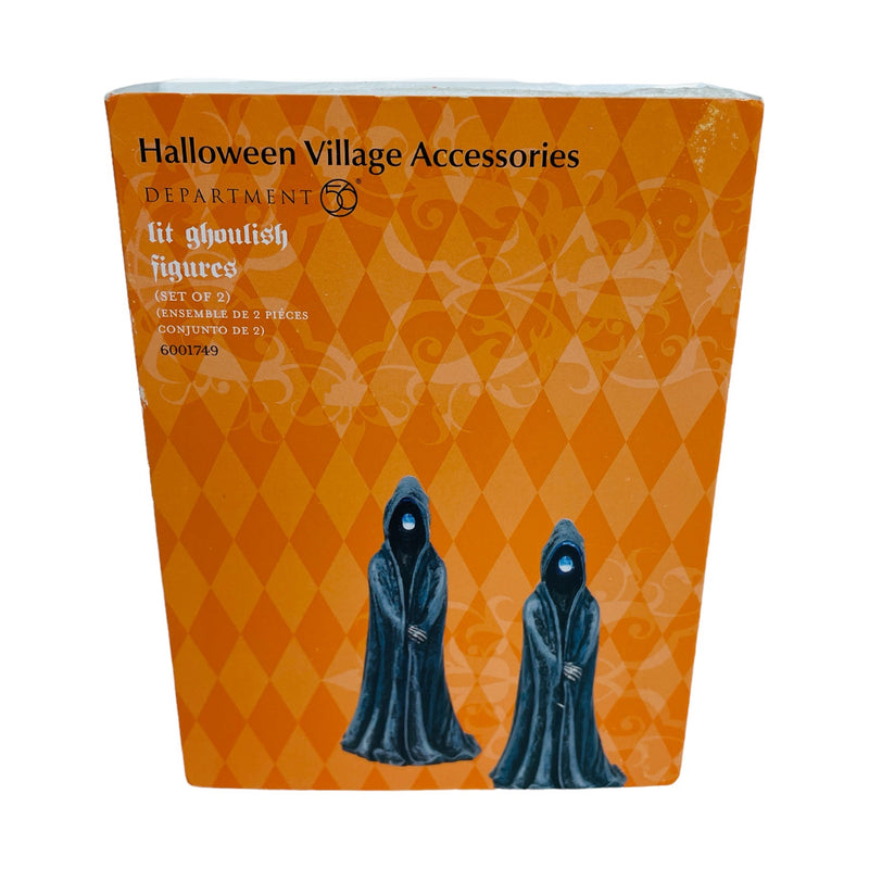Department Dept 56 Lit Ghoulish Figures Set of 2 Halloween Village Accessories