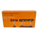 Department Dept 56 Boneyard Spooky Signs Set of 2 Halloween Village Accessories