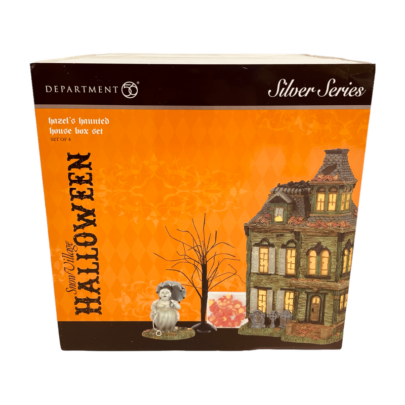 Department Dept 56 Silver Series Hazel's Haunted Halloween Snow Village House