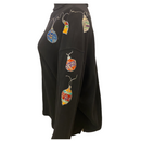 Cherokee Womens Black Christmas Bulbs Mock Neck Cotton Sweater