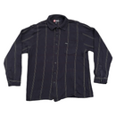 Chaps Ralph Lauren Mens Cardigan Blue White Red Stripe Long Sleeve Sweater