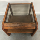 Standard Glass Top Tier Side End Table