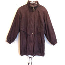 FS Limited Womens Plum Purple Zip Button Down Coat