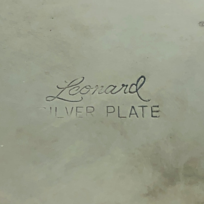 Leonard Silver Plate Centerpiece Lotus Flower Bowl 3 Candle Stick Holder