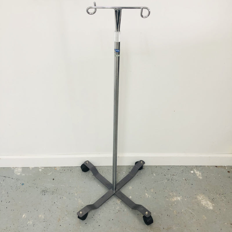 Invacare Portable Height Adjustable Metal IV Pole