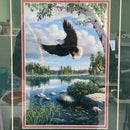 Kim Norlein On Eagles Wings Framed 21.5"x18" Print