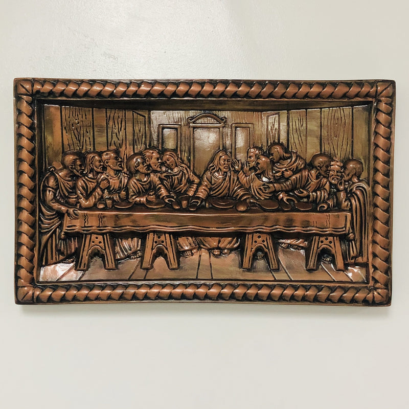 The Last Supper Ceramic Chalk Mold 18.5"x11" Hanging Wall Art