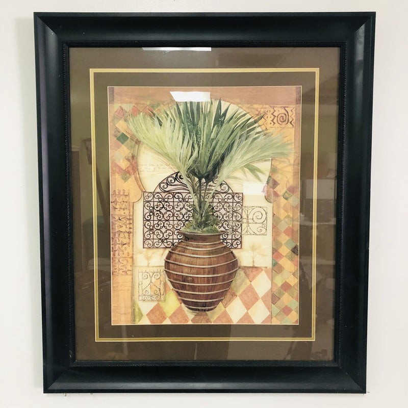 Abstract Potted Plant Framed 30.5"x20.5" Print