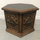 (2) Mersman Oak Door Storage Side End Table