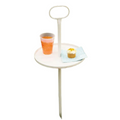 Take It Anywhere Outdoor Outside Food Drink Chairside 10" Table
