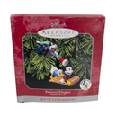 Hallmark Keepsake Runaway Toboggan Mickey Mouse Donald Duck Goofy Ornaments