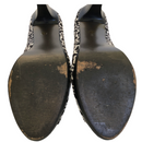 N by Nicole Miller Womens Black White Pattern Peep Toe High Heel Pump Stiletto Shoes