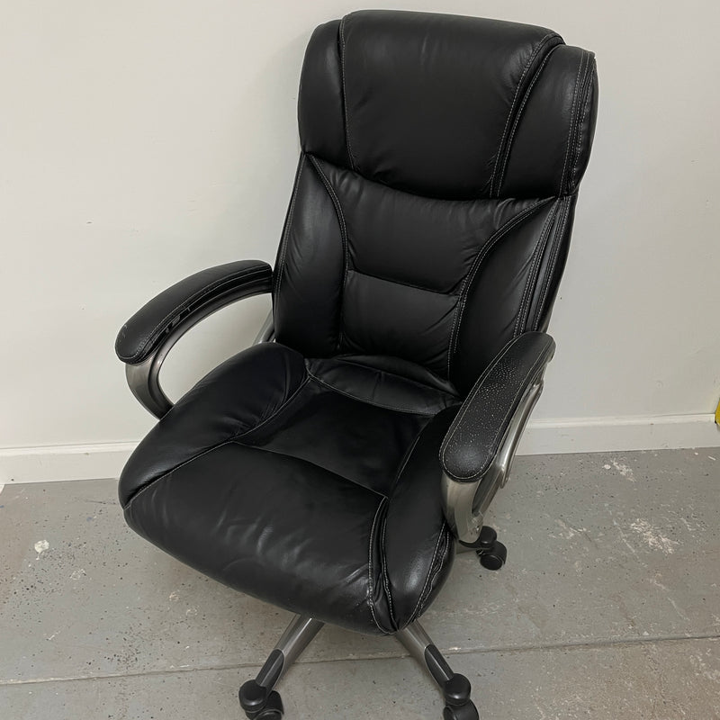 True Seating Concepts Just Simple Leather High Back Executive Rolling Computer Chair 5016