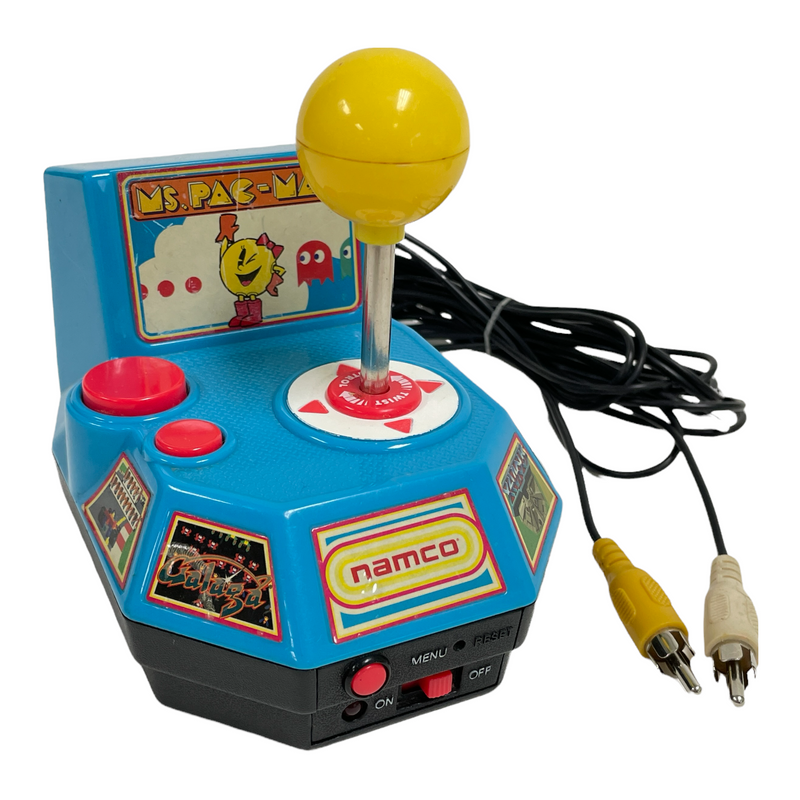 Jakks Pacific 2004 Namco Ms. Pac-Man 5-In-1 TV Video Game System Joystick Arcade Plug N Play