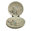 (4) Red Wing Bob White Quail 11" Dinner Plates