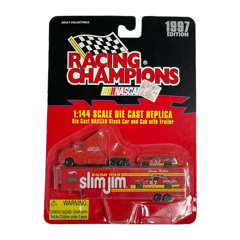 Racing Champions NASCAR 57 Jason Keller 1997 1/144 Diecast Semi Cab Trailer