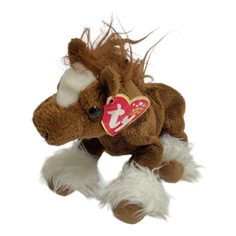 TY Beanie Babies Hoofer The Horse Stuffed Toy Beanbag Plush