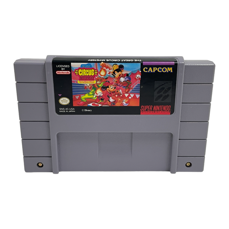 The Great Circus Mystery Starring Mickey & Minnie Super Nintendo SNES