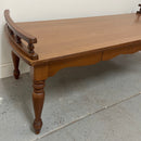 Mersman Vintage Maple Wood Side Rails Coffee Table