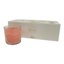 PartyLite GloLite Peach Honey Citronella 4.8 oz Trio Candle Set P86003