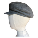 Liz Claiborne Womens One Size Cabbie Cap Wool Blend Dark Gray Hat