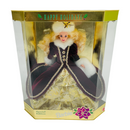 Barbie Mattel Happy Holidays Special Edition 1996 Purple Gold Dress Doll 15646