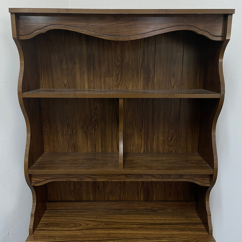 Liberty Furniture Oak Wood 4 Drawer Study Office Desk w/ Hutch & Chair