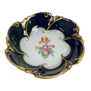 Jlmenau Graf Von Henneberg Porzellan Echt Kobalt Germany Floral 5-3/4" Bowl