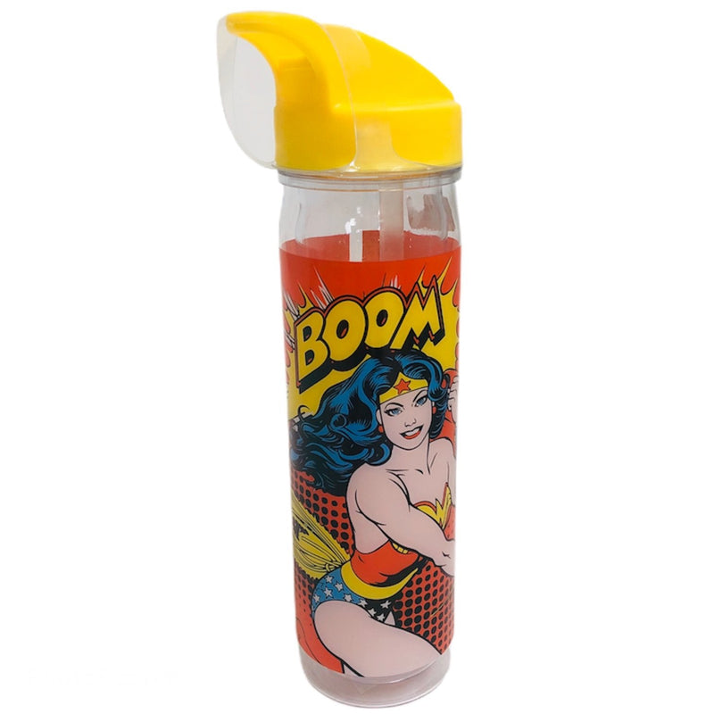 Spoontiques Wonder Woman Flip Straw 18 oz. Bottle