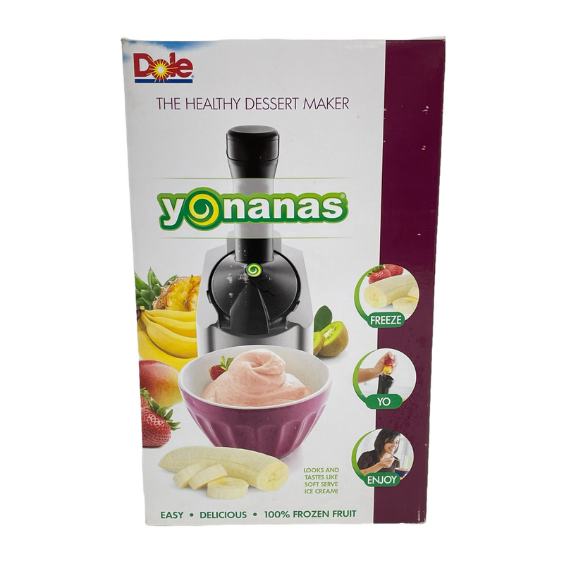 Dole Yonanas Healthy Foods Ice Cream Frozen Fruit Yogurt Dessert Maker