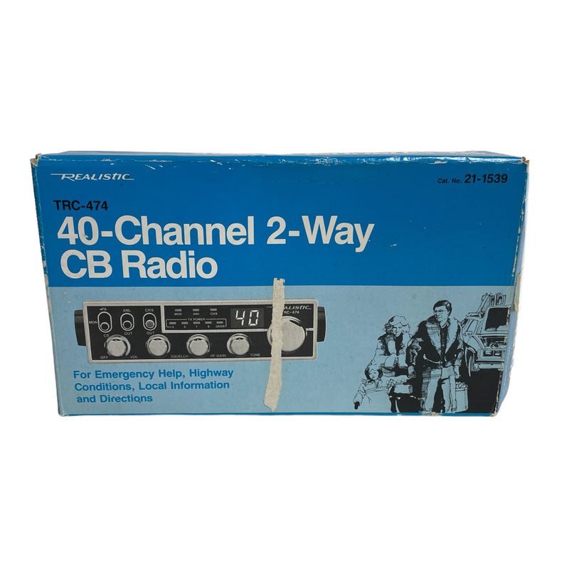 Realistic 40-Channel 2-Way CB Radio Mobile Transceiver TRC-474