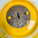 McCoy Pottery Yellow Ceramic Happy Smiley Face 6" Coin Piggy Bank w/ Stopper