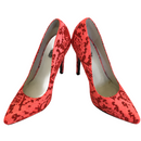 Charlotte Russe Womens Coral Pattern Pointed Toe High Heel Stiletto Shoes