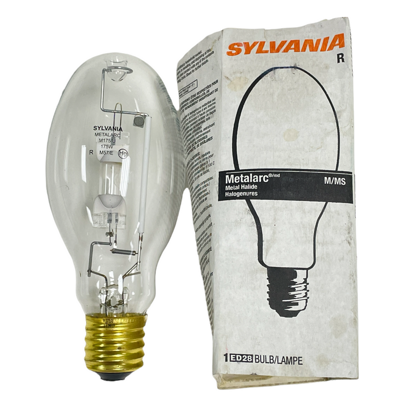 Sylvania Metalarc Metal Halide M175/U M57/E 175W Lamp Light Bulb ED28