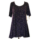 LuLaRoe Womens Purple Flowered Perfect T Shirt