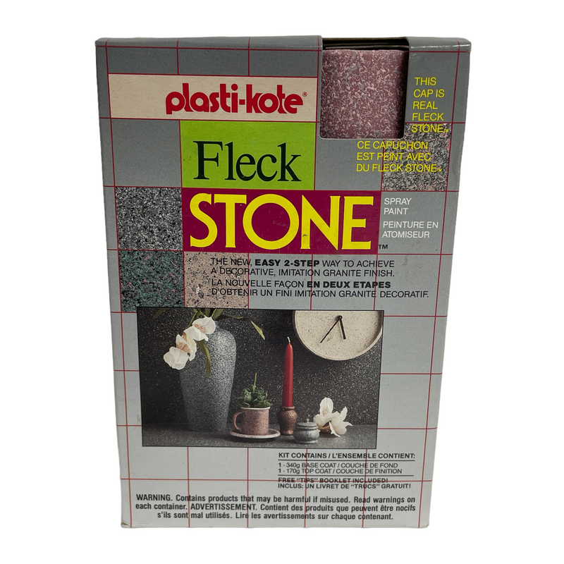 Plasti-Kote Fleck Stone No. 37 Rose Quartz Base Top Coat Spray Paint Cans
