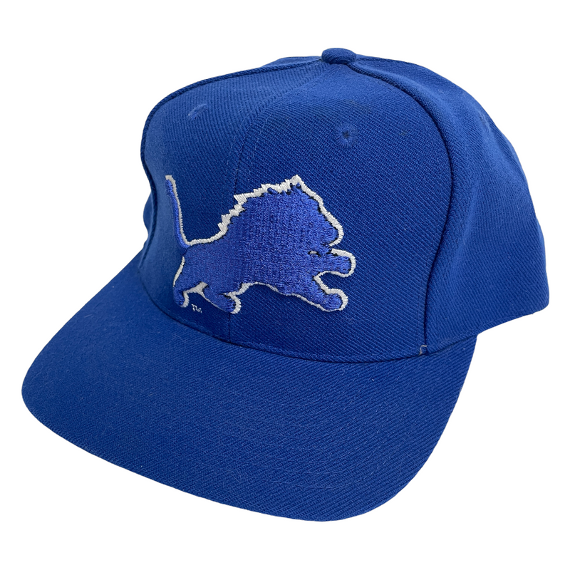 Detroit Lions NFL Drew Pearson Blue Embroided Logo Adjustable Snapback Cap Hat