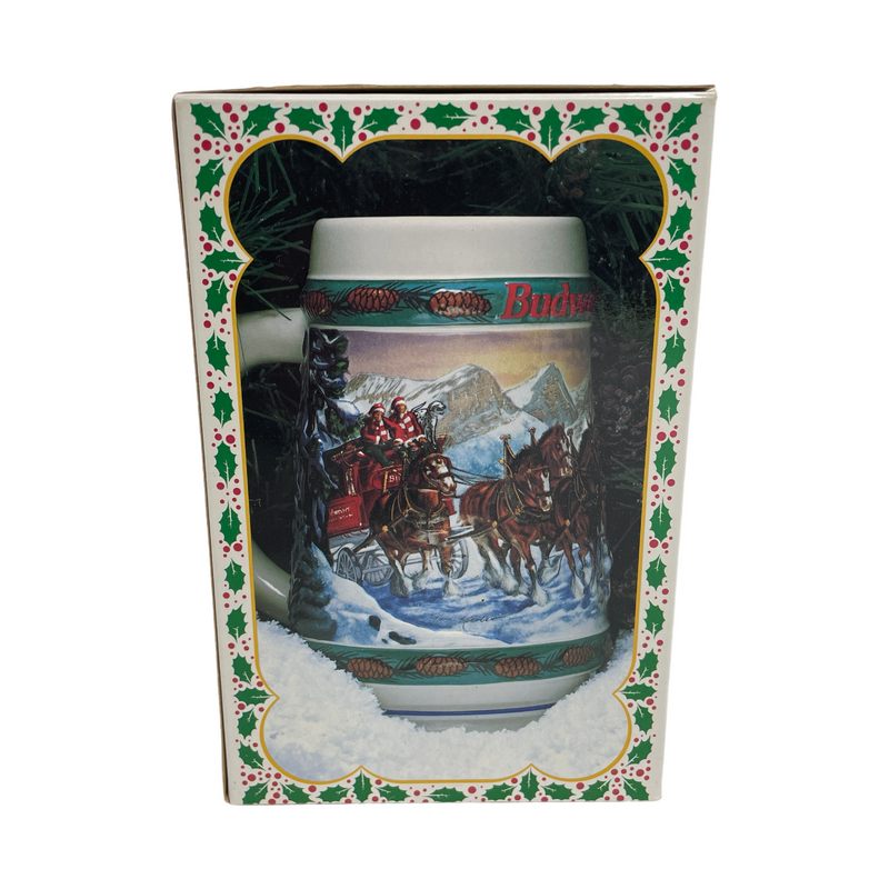 Budweiser 1993 Special Delivery Holiday Beer Stein Mug