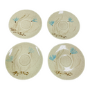 (4) Red Wing Bob White 6.5" Tea Coffee Cup Saucer Plates